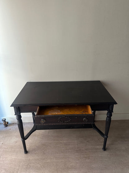 Black painted desk or console table