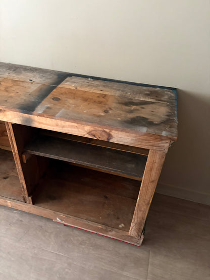 Painted country store counter