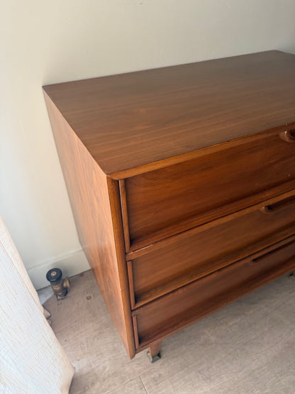 Walnut 3 drawer dressers (left)