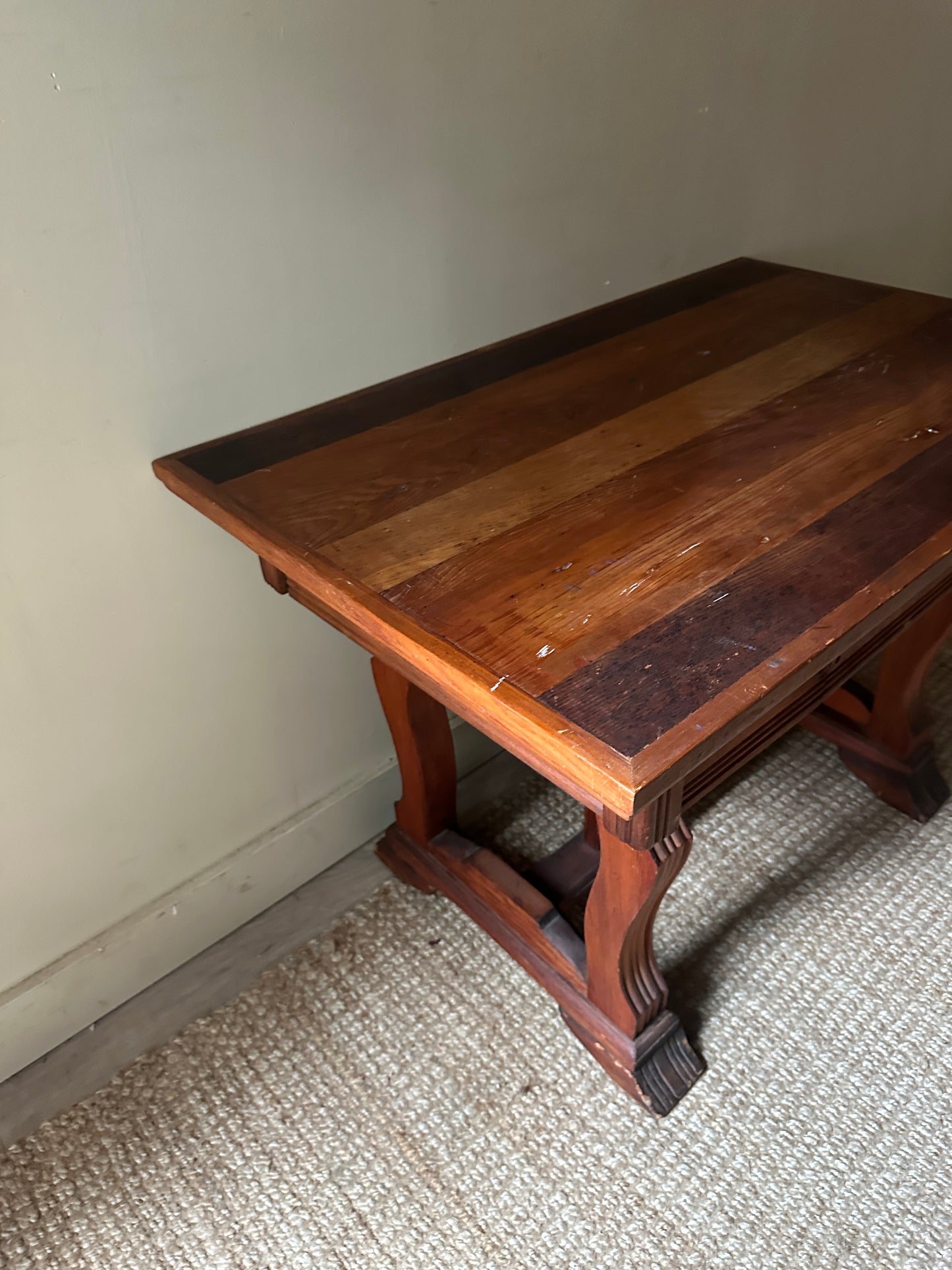 Oak library table