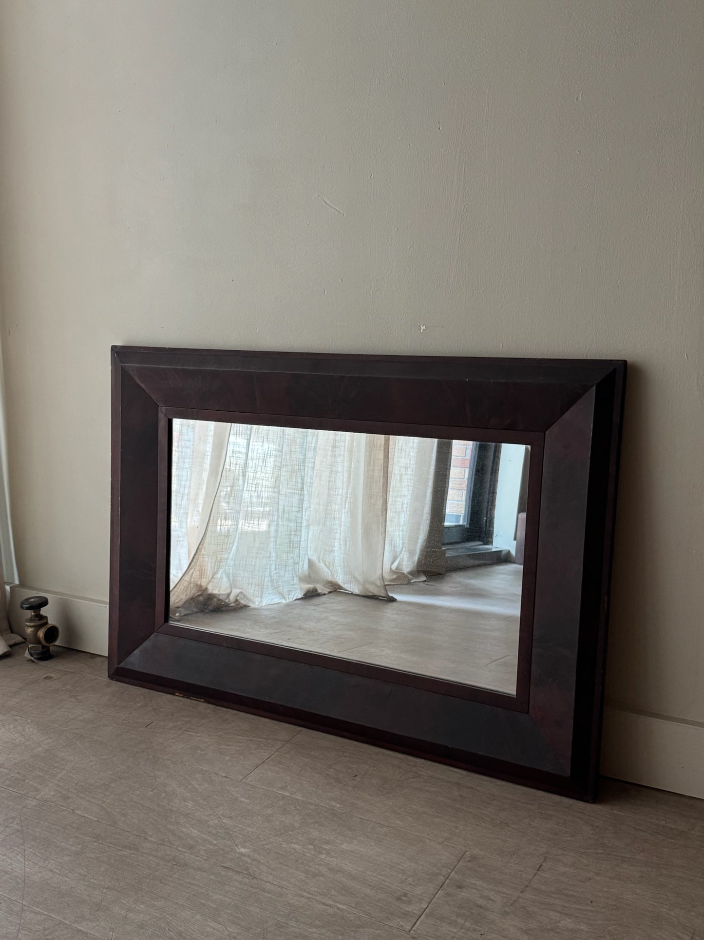 Mahogany ogee mirror