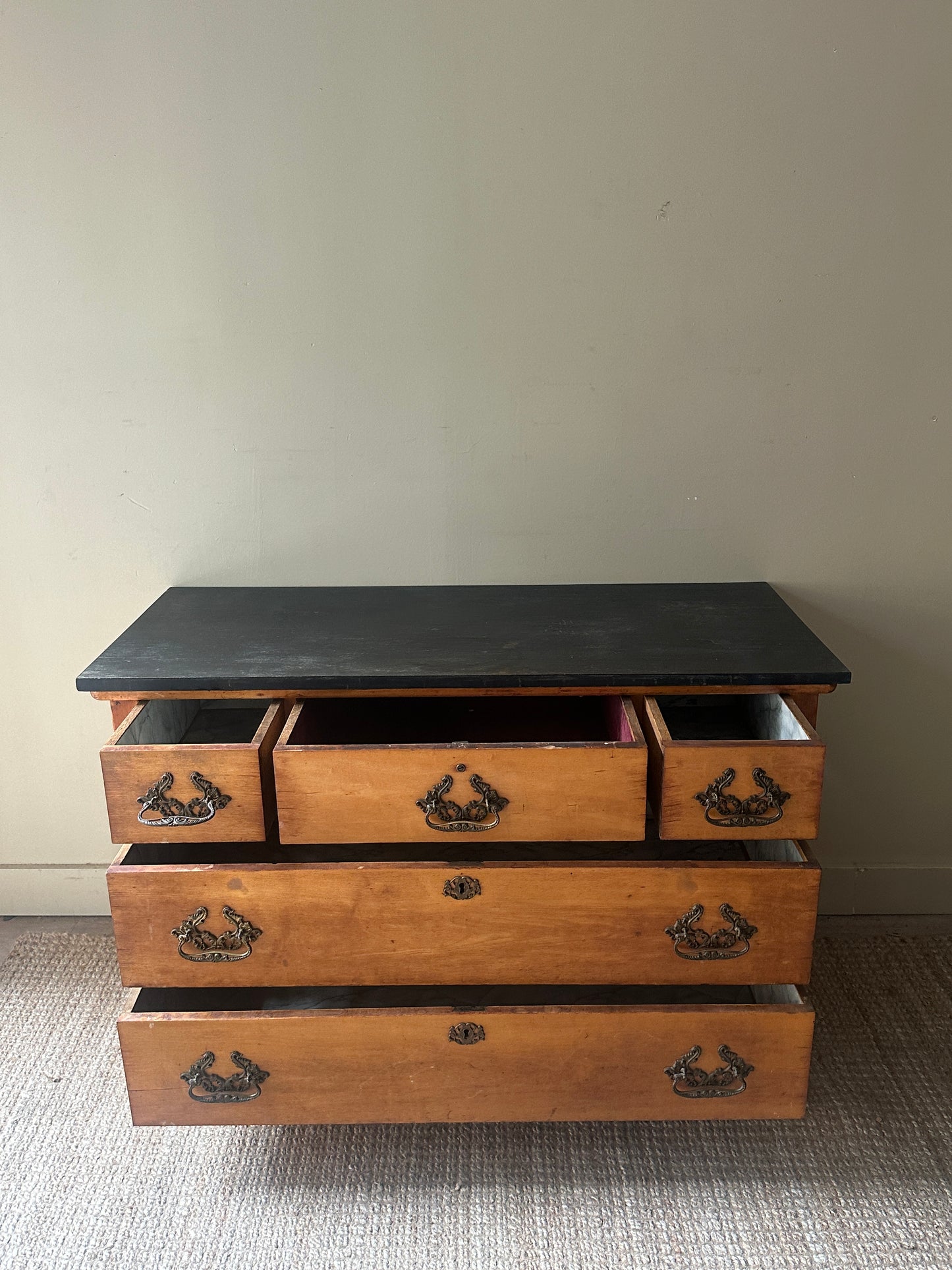 Slate top maple dresser