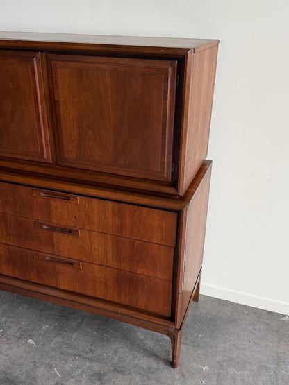 Walnut gentleman’s dresser