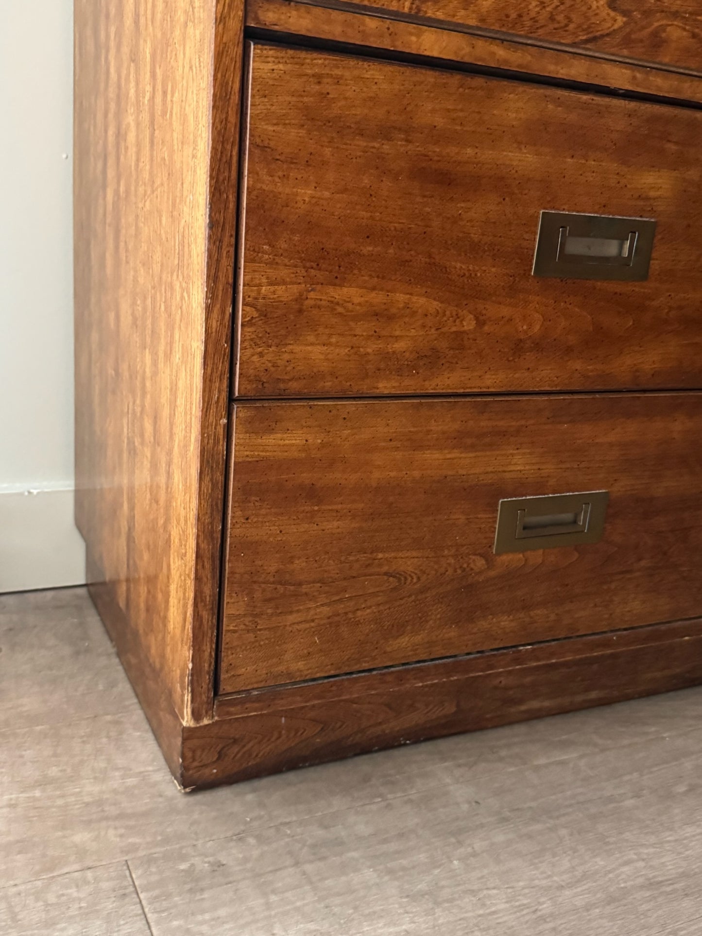 Stanley walnut campaign dresser