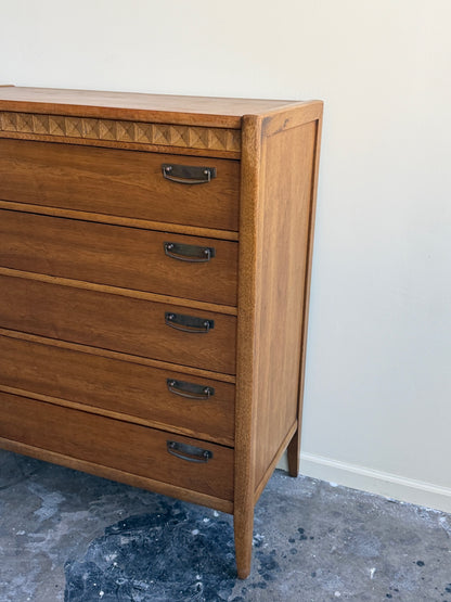 Broyhill Premier walnut tallboy dresser