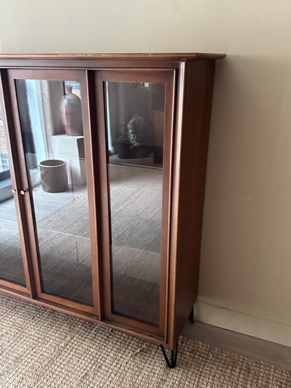 Walnut display case