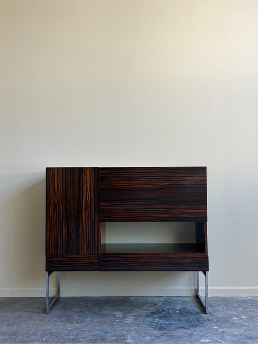 Dutch rosewood bar cabinet