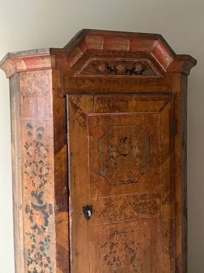 Folk painted cabinet