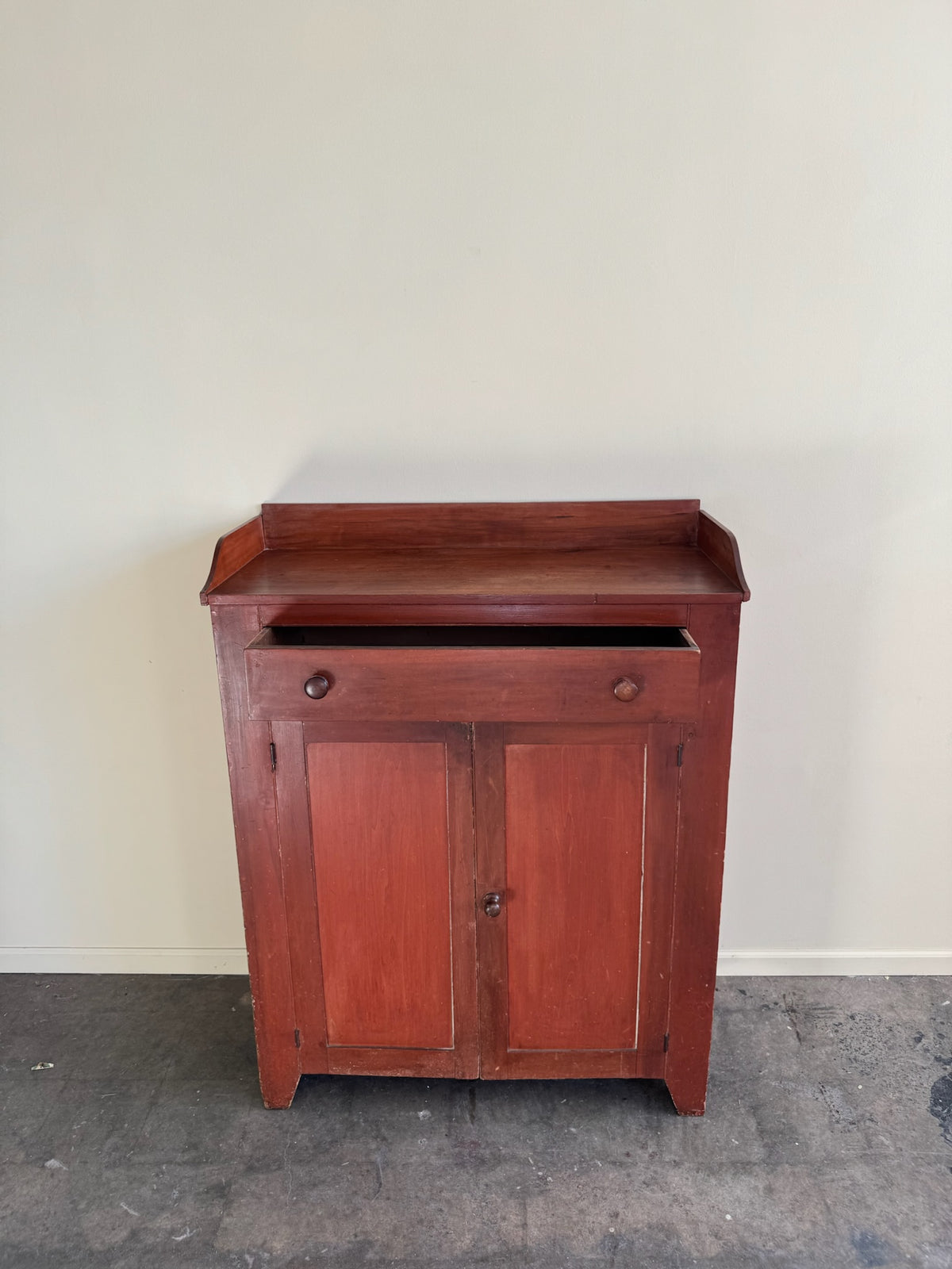 Mid-Atlantic Federal pine jelly cupboard
