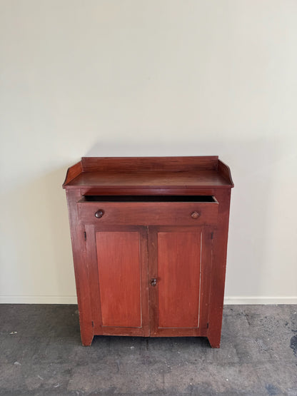 Mid-Atlantic Federal pine jelly cupboard