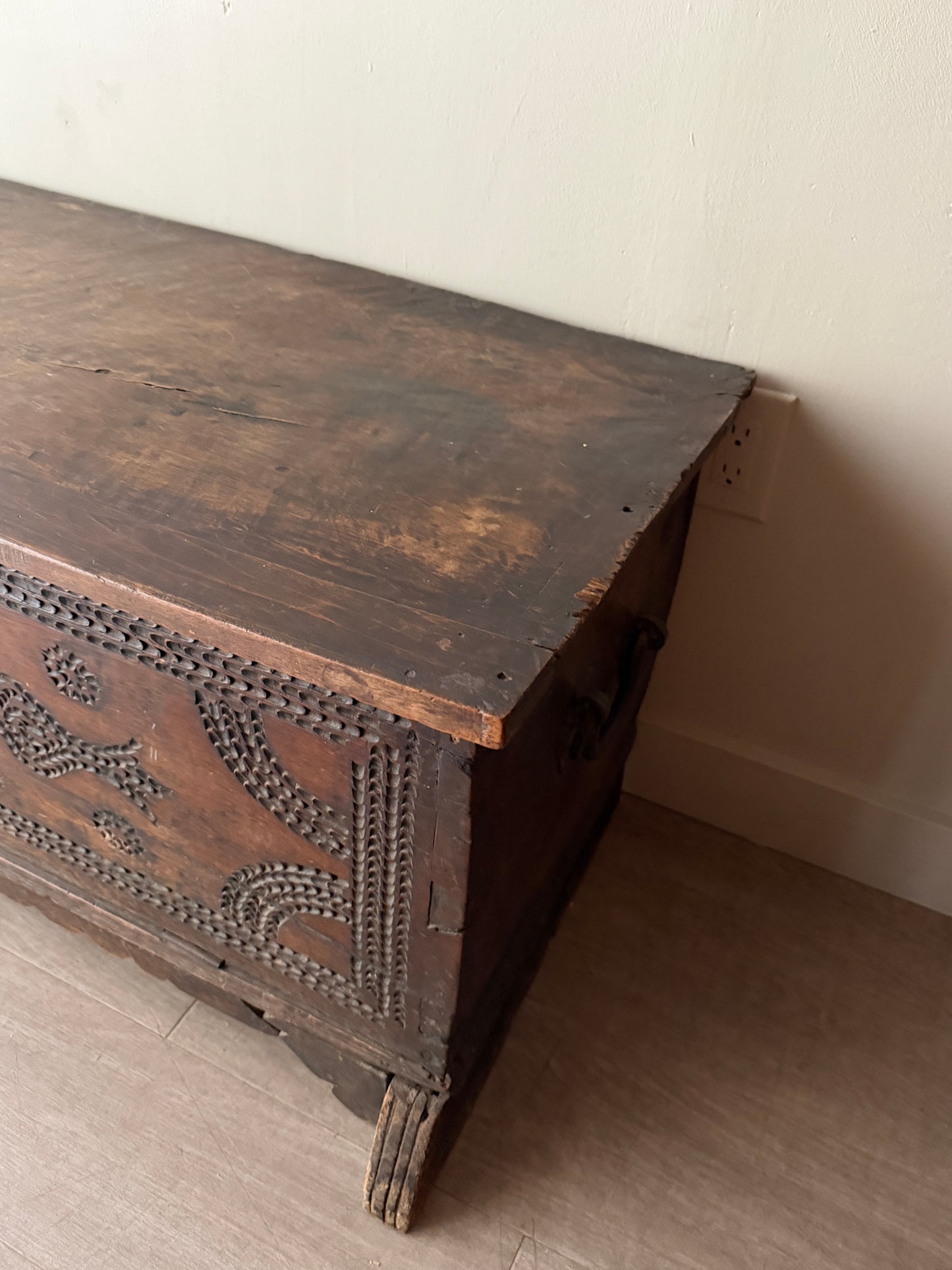 Italian walnut cassone