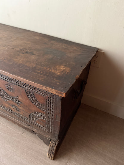 Italian walnut cassone