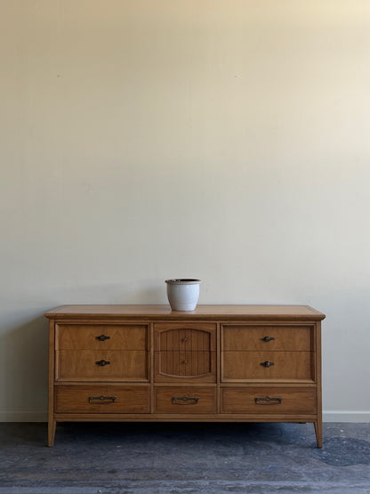 Walnut 9 drawer dresser