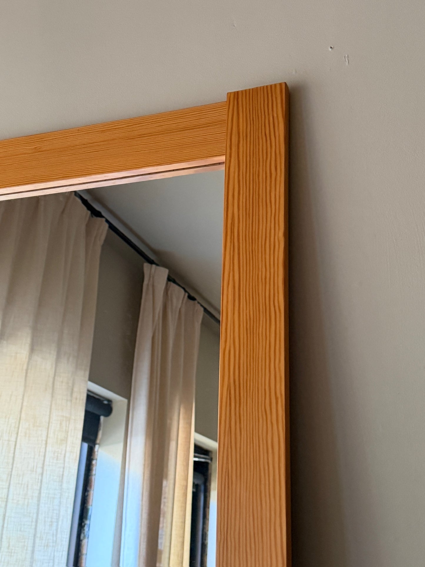 Scandinavian pine mirror