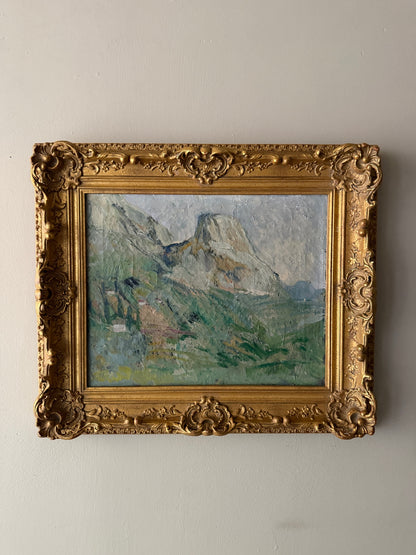 Impressionist mountain landscape. Unsigned.