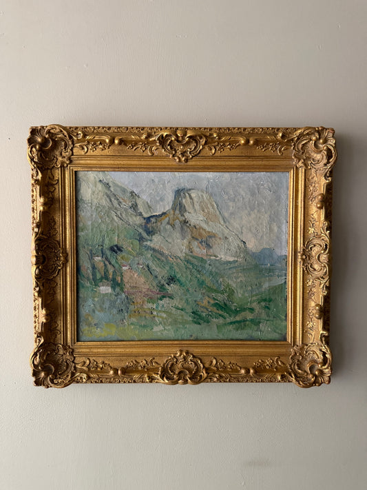 Impressionist mountain landscape. Unsigned.