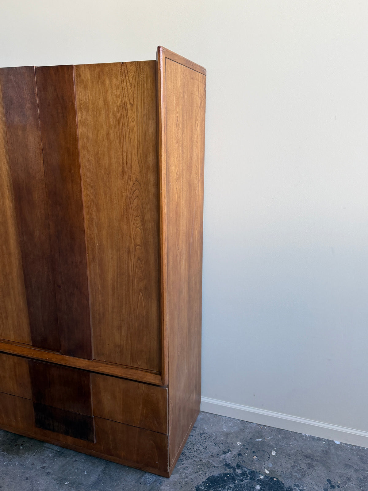 Walnut linen press