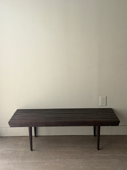 Oak slatted coffee table