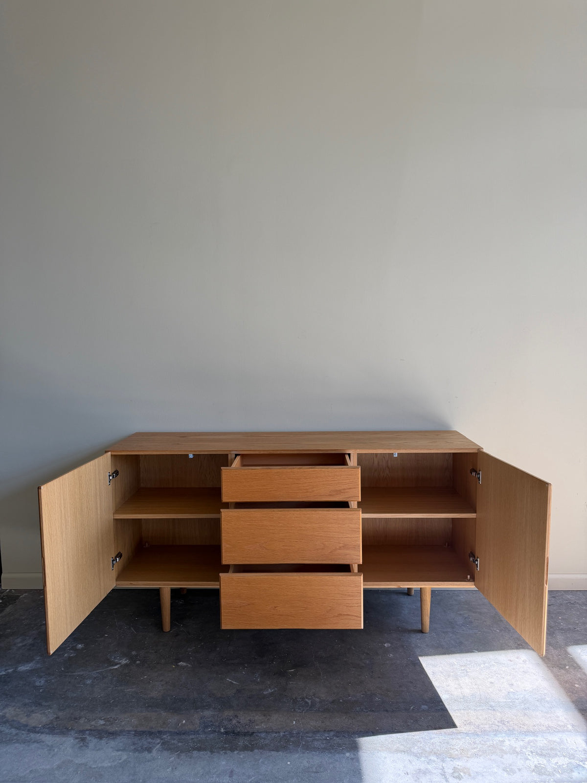 Oak credenza