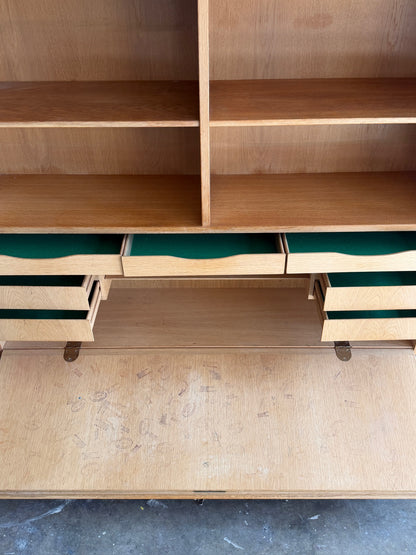 Omann Jun Danish oak bookcase cabinet
