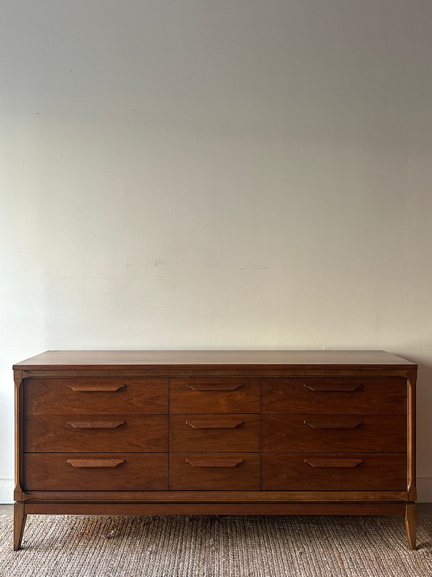 Bassett walnut dresser