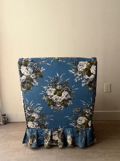 Swedish floral lounge chair