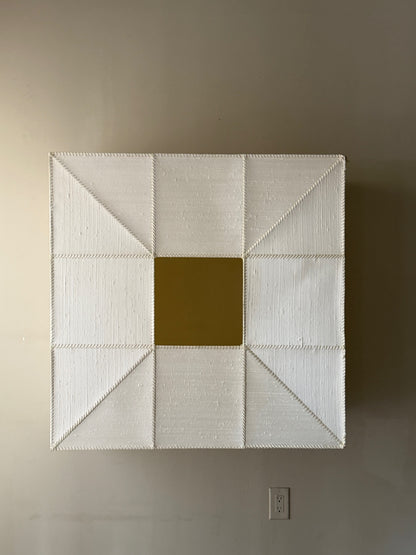 XL sculptural light box/shade/wall hanging
