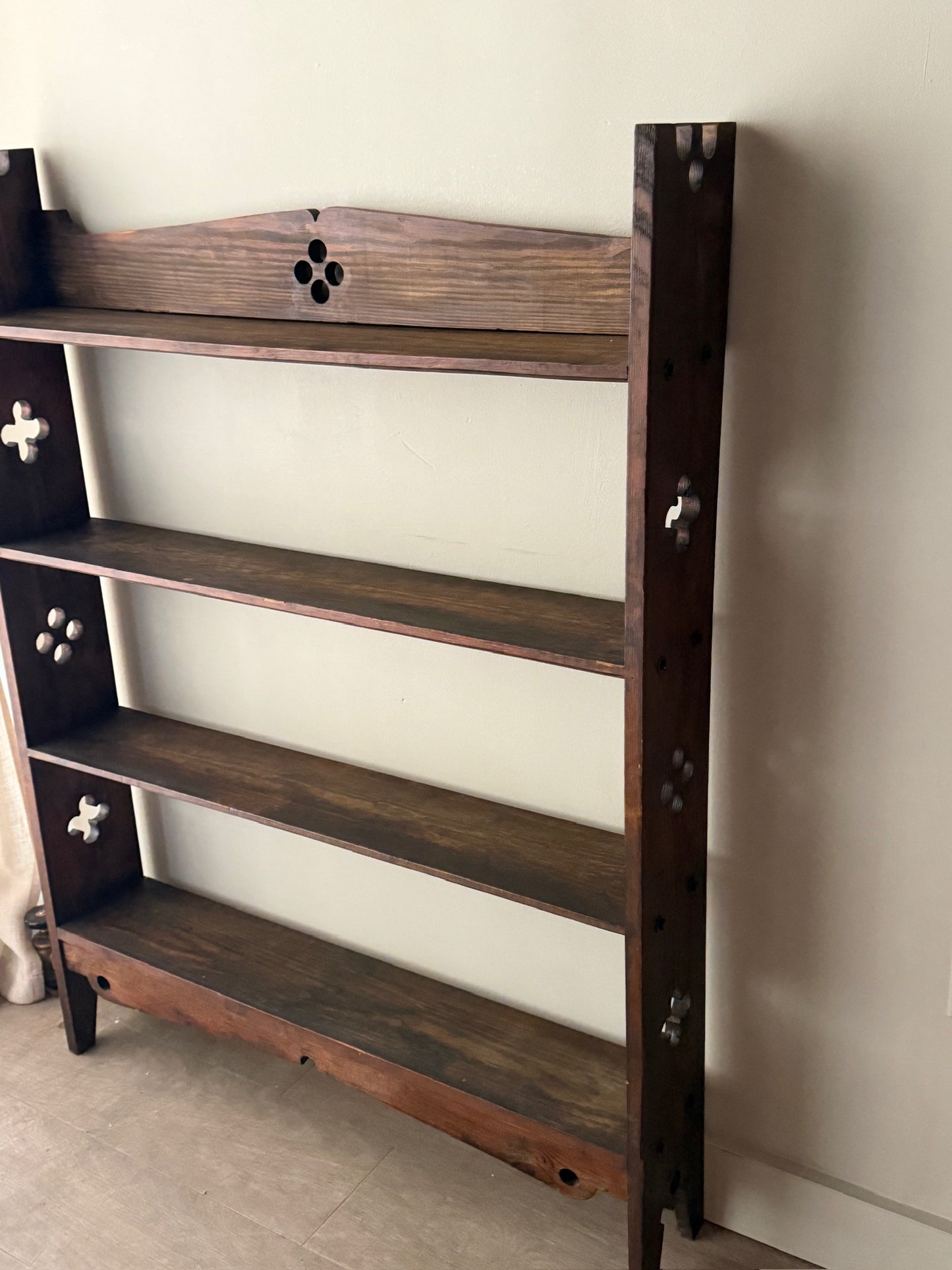 Mission oak shelf