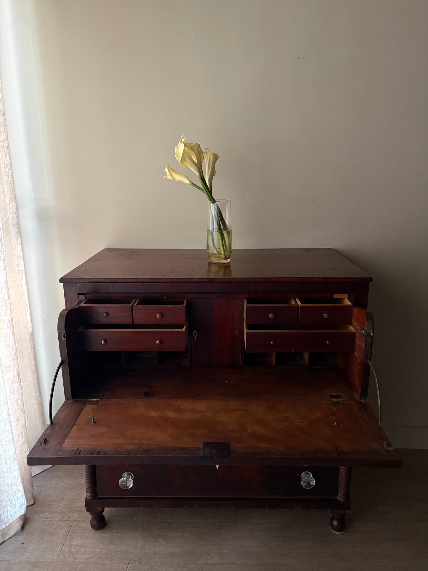 Sheraton cherry butler’s dresser