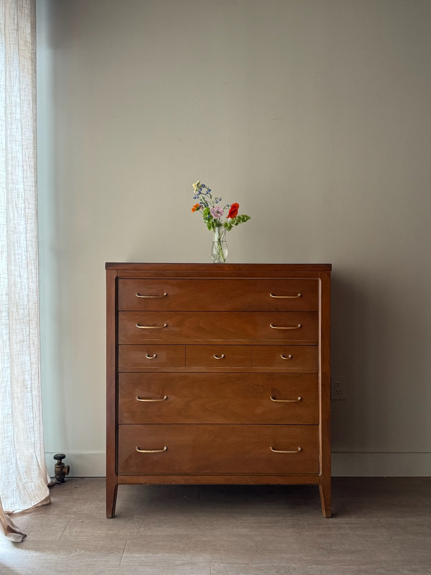 Walnut tallboy