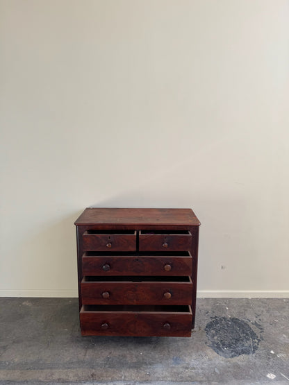 Federal walnut dresser