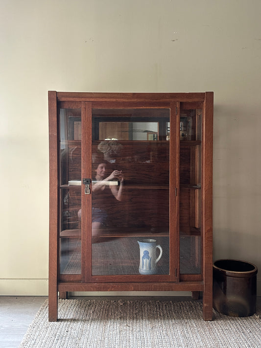 Oak display case