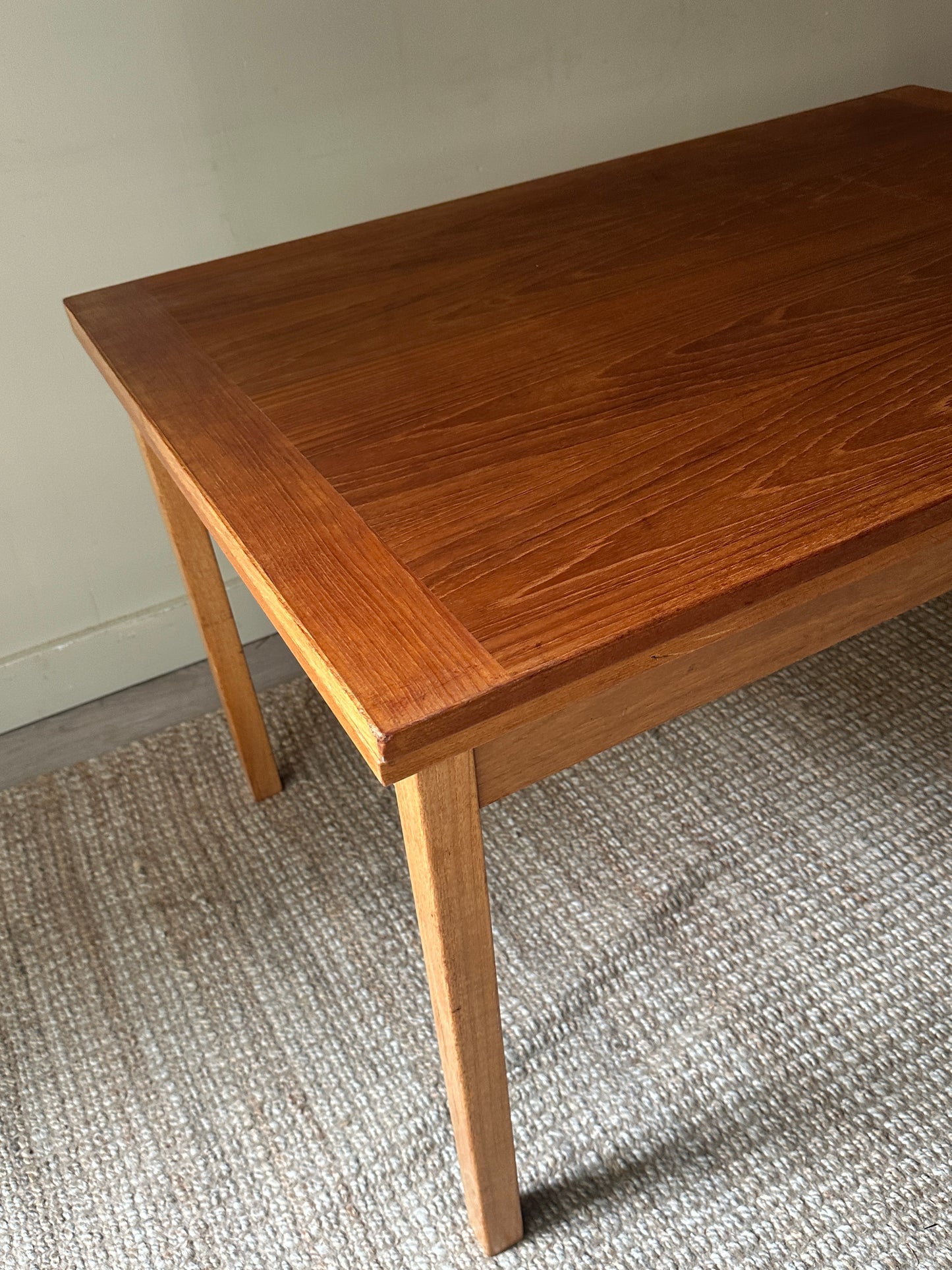 Teak extension dining table