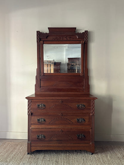 Victorian dresser w mirror Victorian dresser w mirror