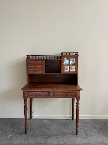 Oak stick and ball desk