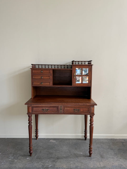 Oak stick and ball desk