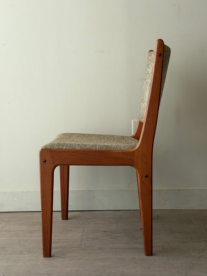 Scandinavian upholstered teak chair