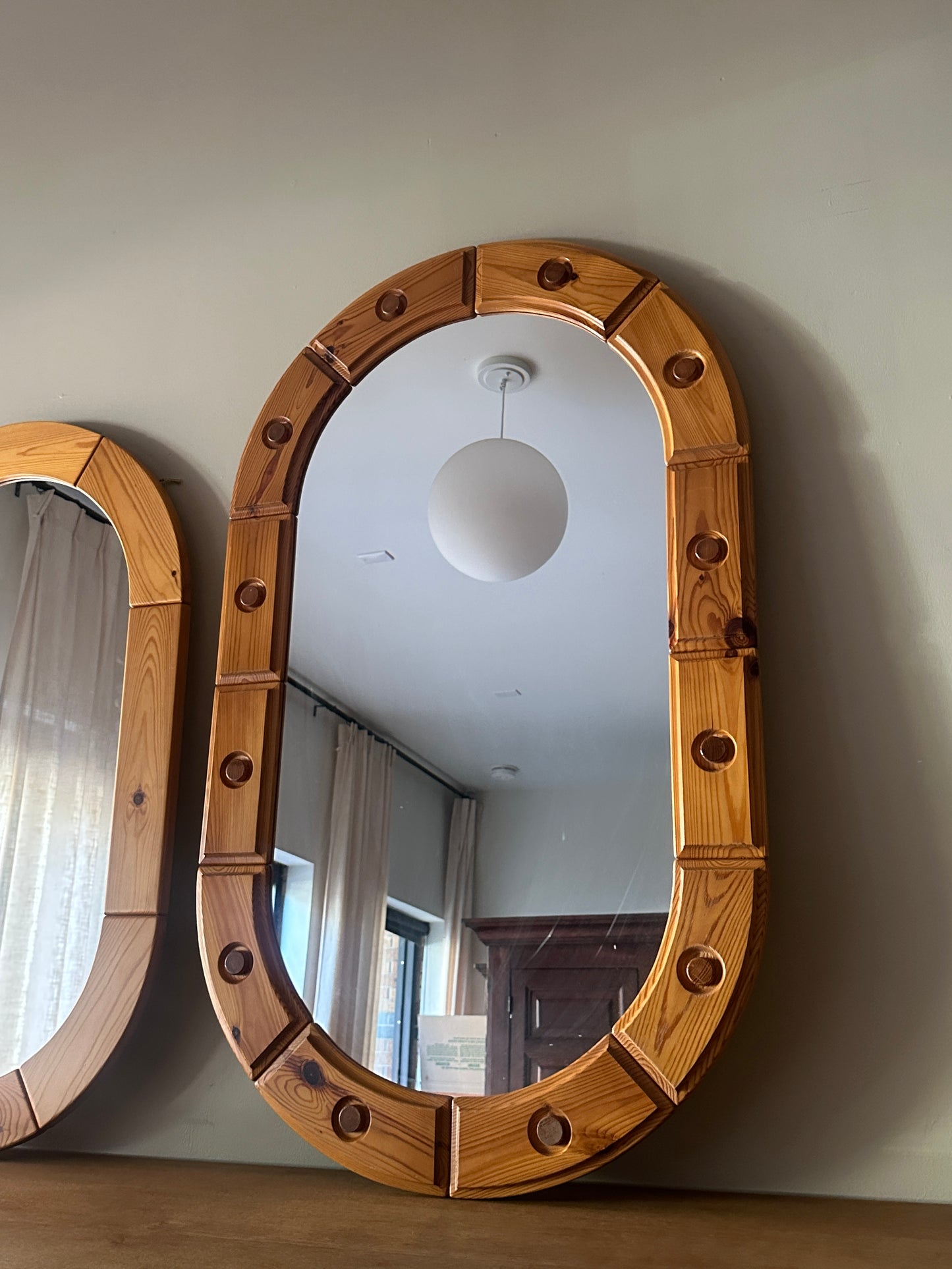 Swedish pine mirror