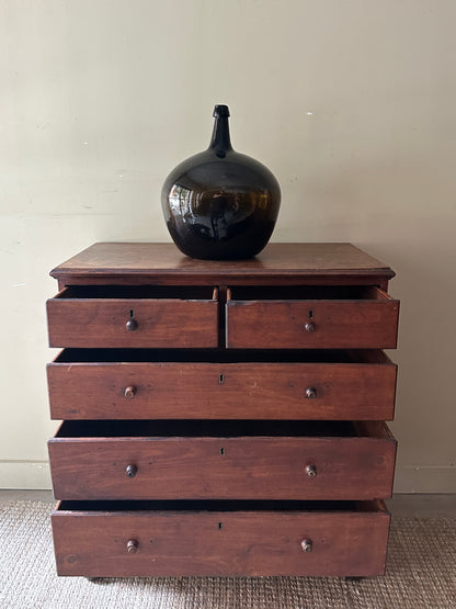 Pine dresser with ball feet