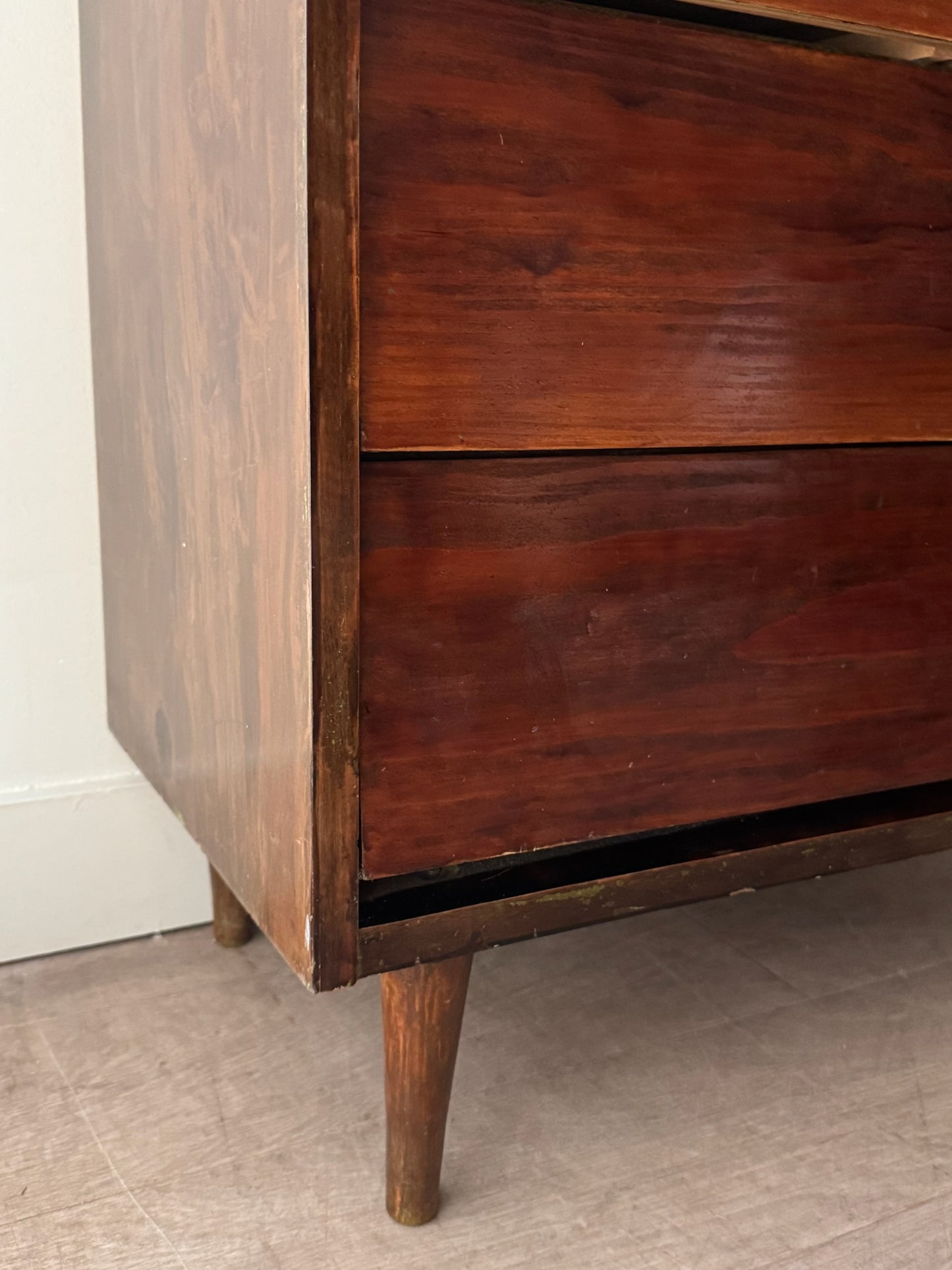 Stained pine dresser