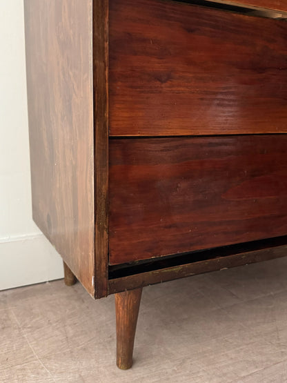 Stained pine dresser