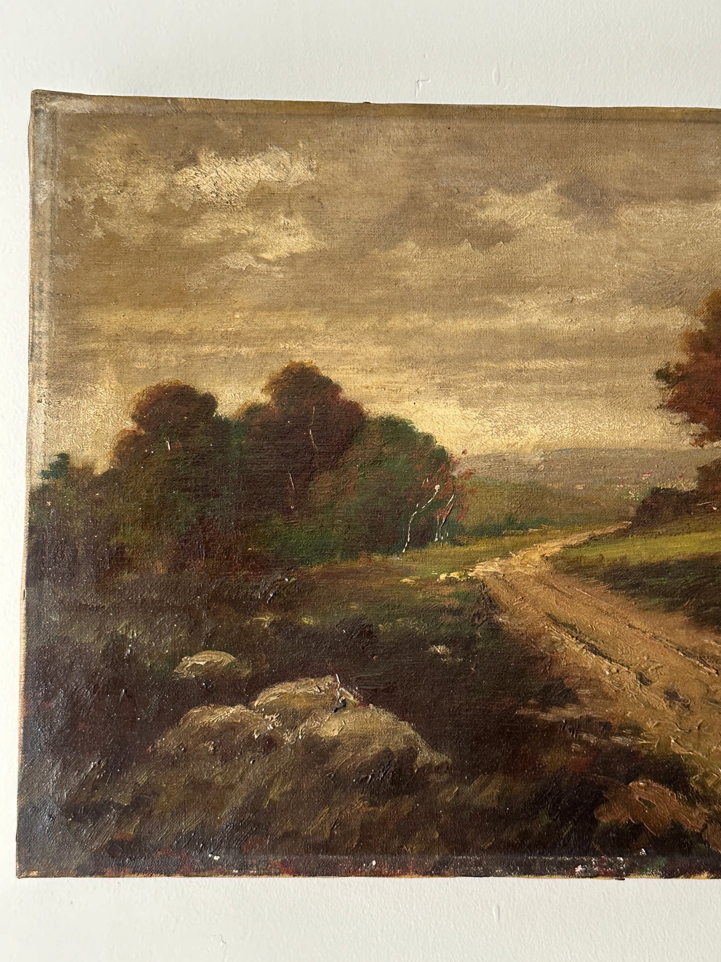 Stormy landscape unsigned