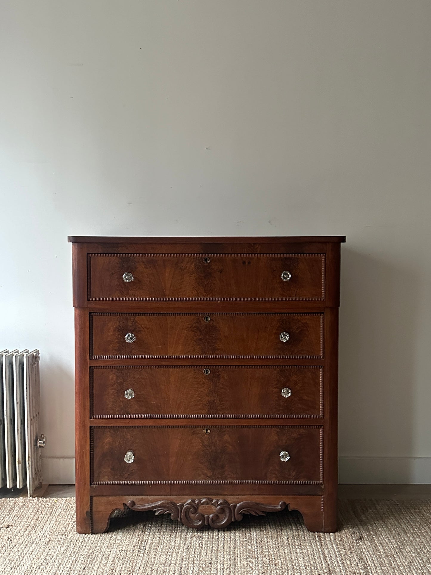 Walnut empire dresser