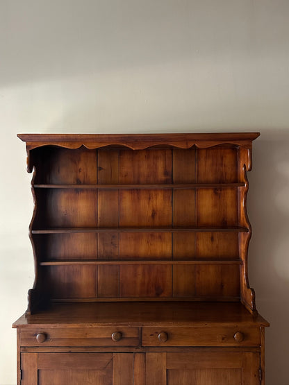 Pine Stepback Hutch