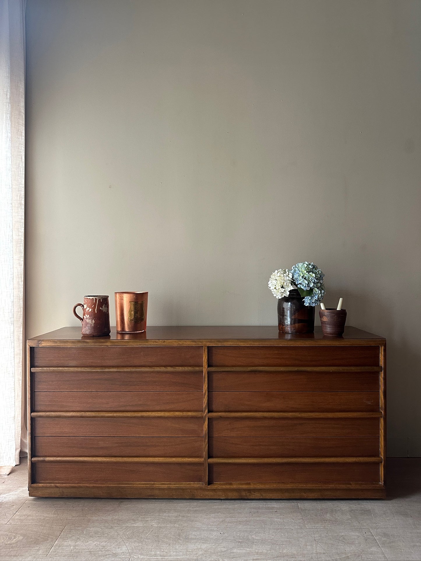 T.H. Robsjohn-Gibbings walnut dresser