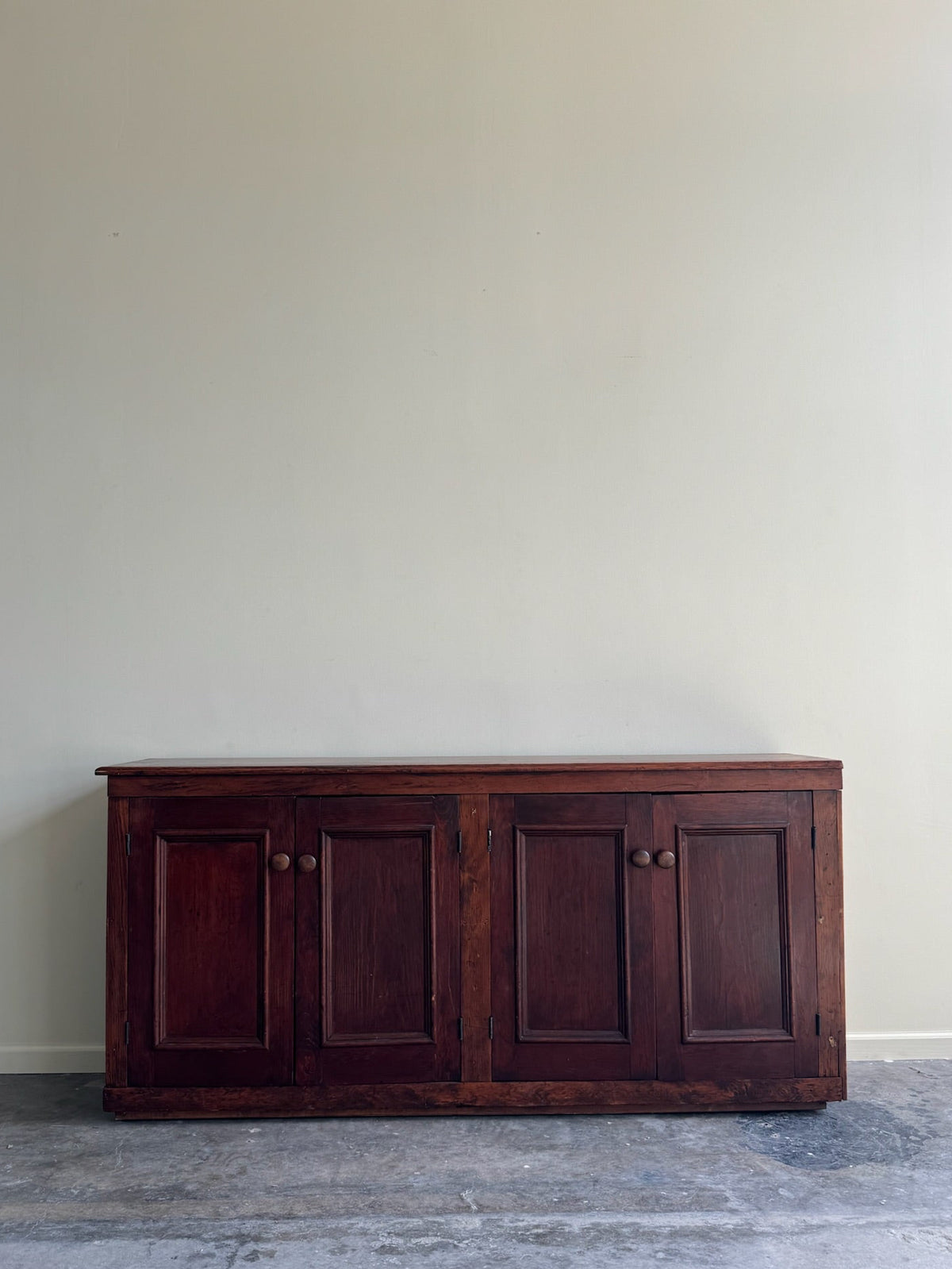 Stained pine sideboard