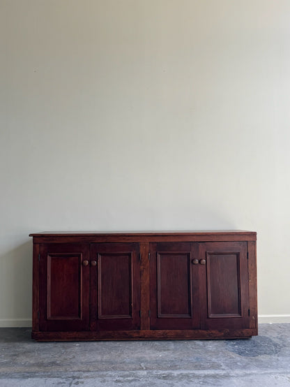 Stained pine sideboard