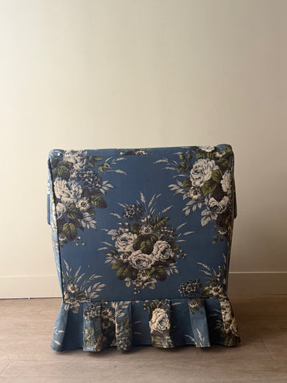 Swedish floral lounge chair