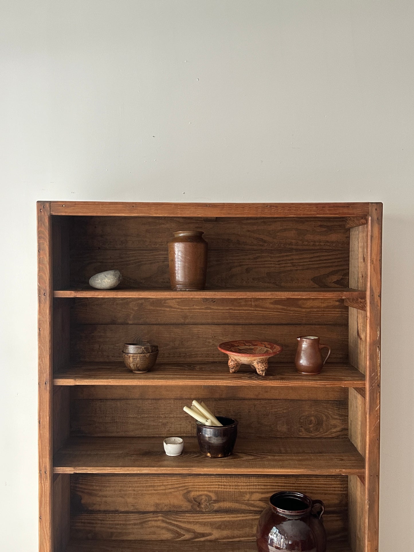 Farmhouse pine bookshelf