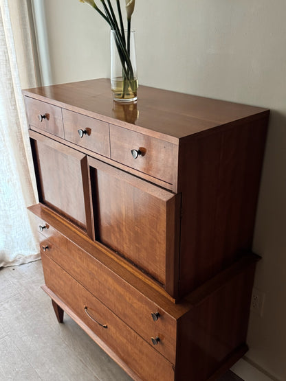 Walnut gentlemen’s dresser